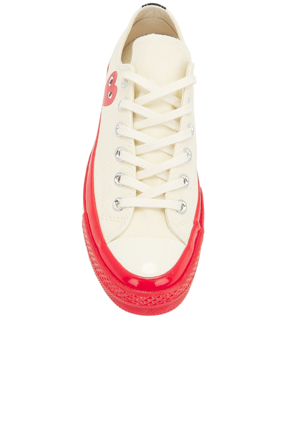 Comme des Garcons Play x Converse CDG Red Sole Low Top White Sko Off-White - modostore.no