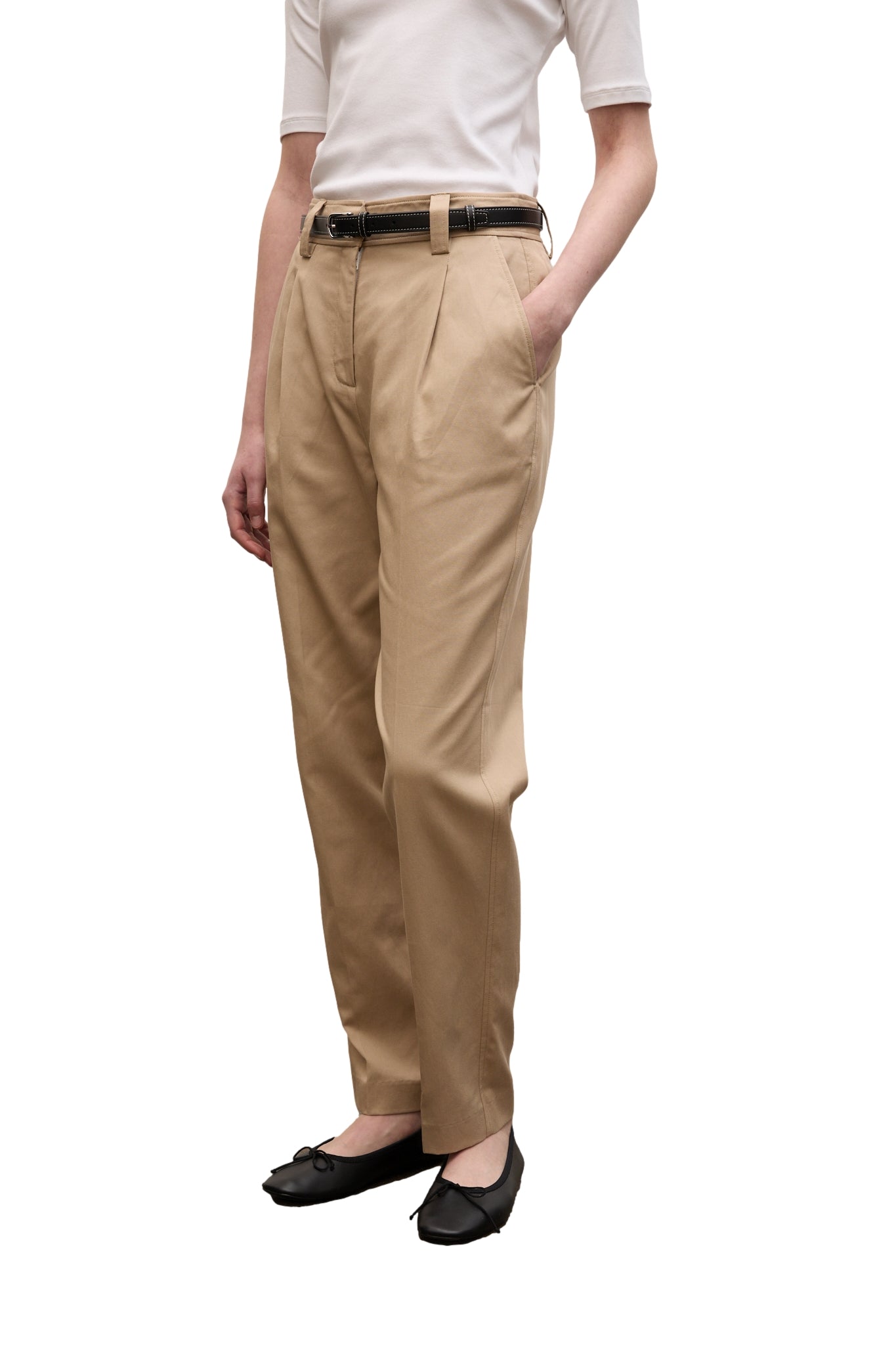 Julie Josephine Classic Twill Chino Bukse Beige