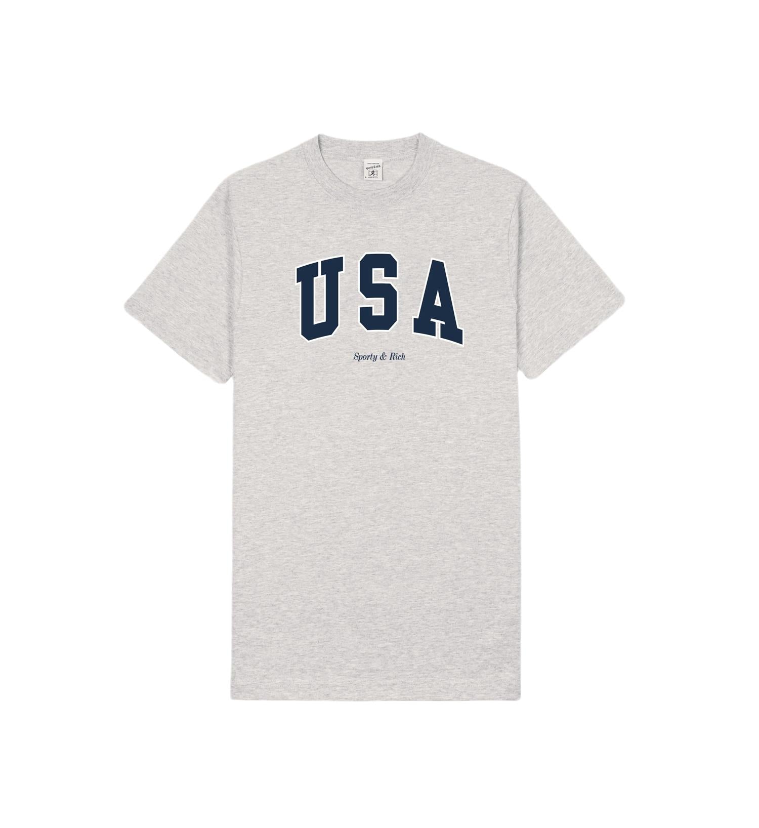 Sporty & Rich USA T-Shirt T-shirt Lysegrå - modostore.no