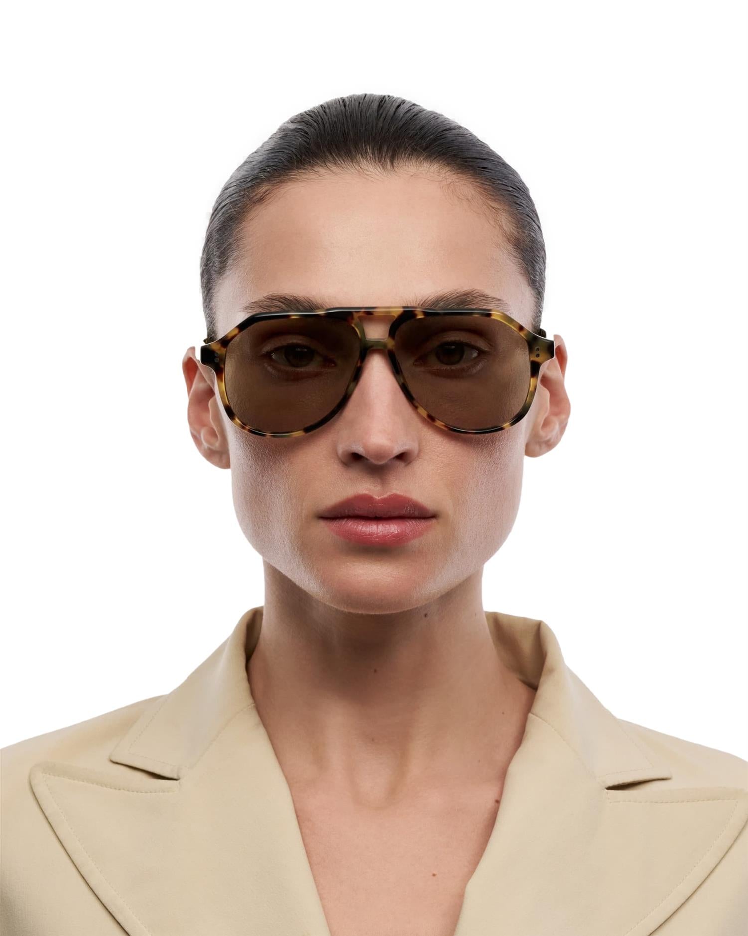 Chimi Eyewear Sally Lica Tortoise Solbriller Lysebrun