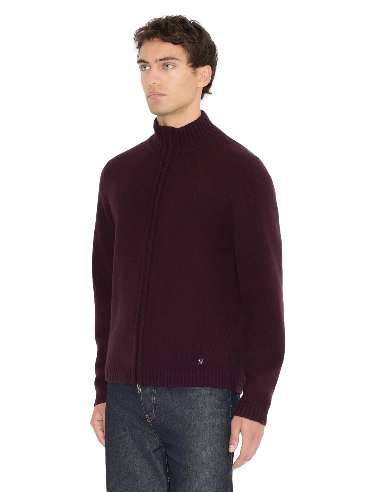 Holzweiler Andreas Zip-Up Cardigan Cardigan Burgunder