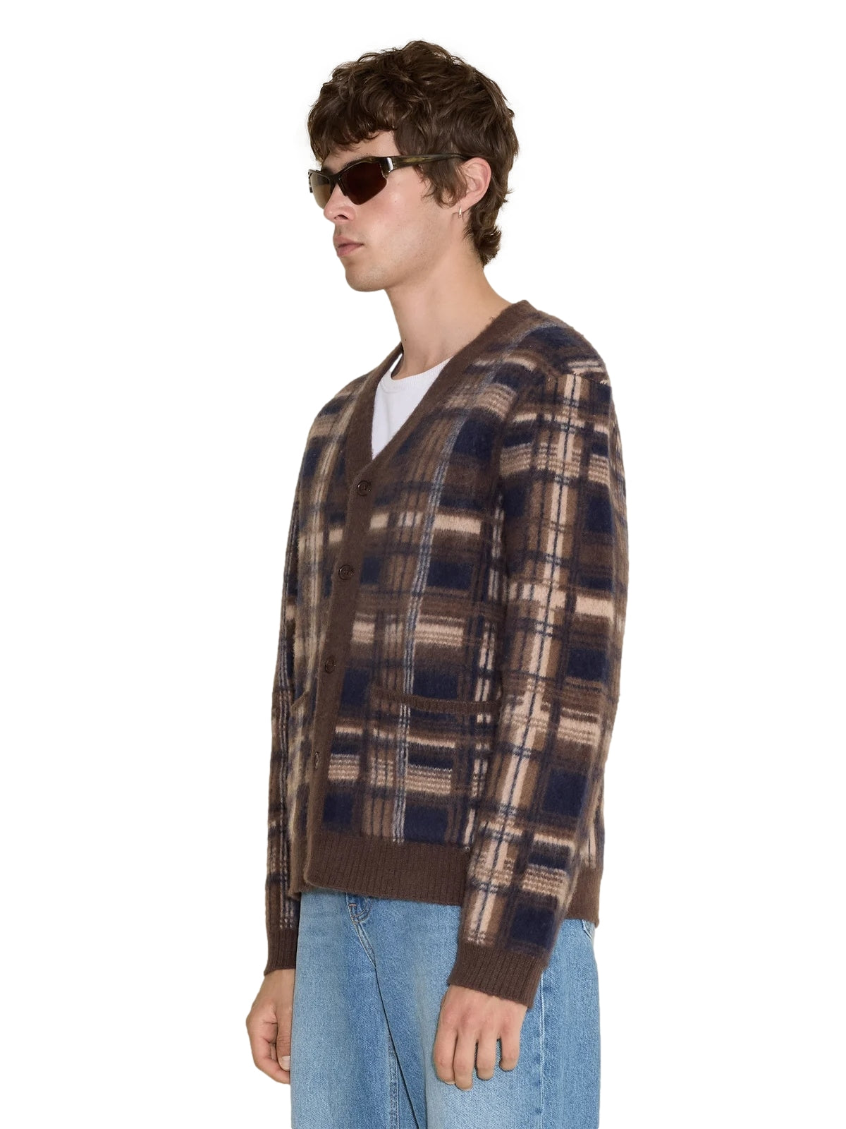 Holzweiler Covert Check Cardigan Cardigan Brun Mønster - modostore.no