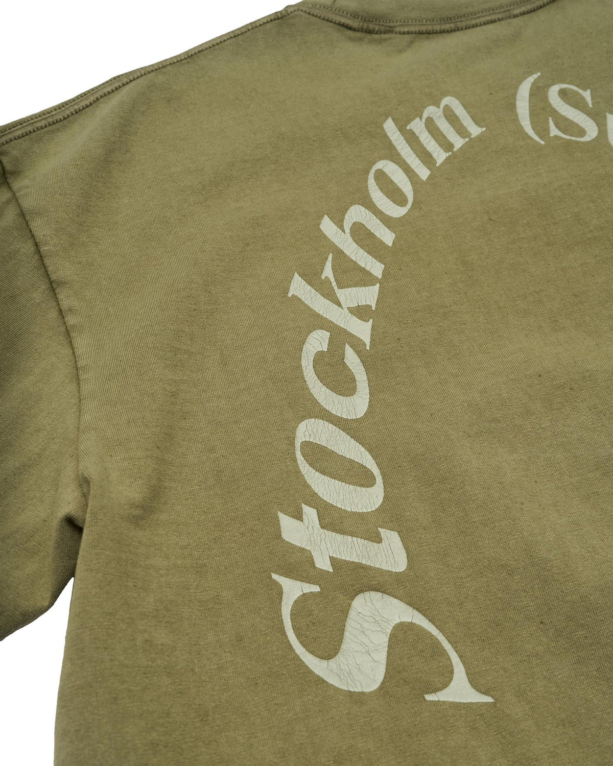 Stockholm Surfboard Club Box Tee Back Logo T-shirt Militærgrønn