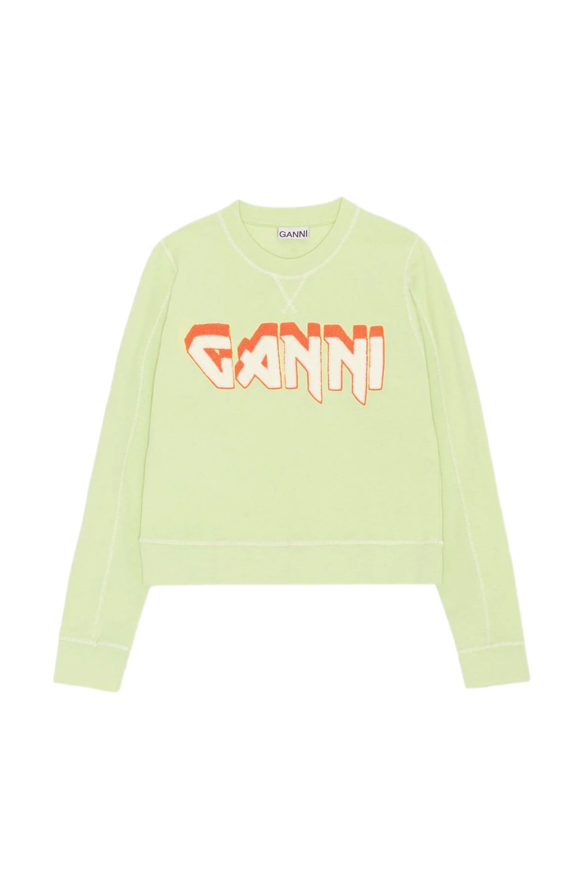 Ganni Isoli Rock Sweatshirt Genser- Pastellgrønn - modostore.no