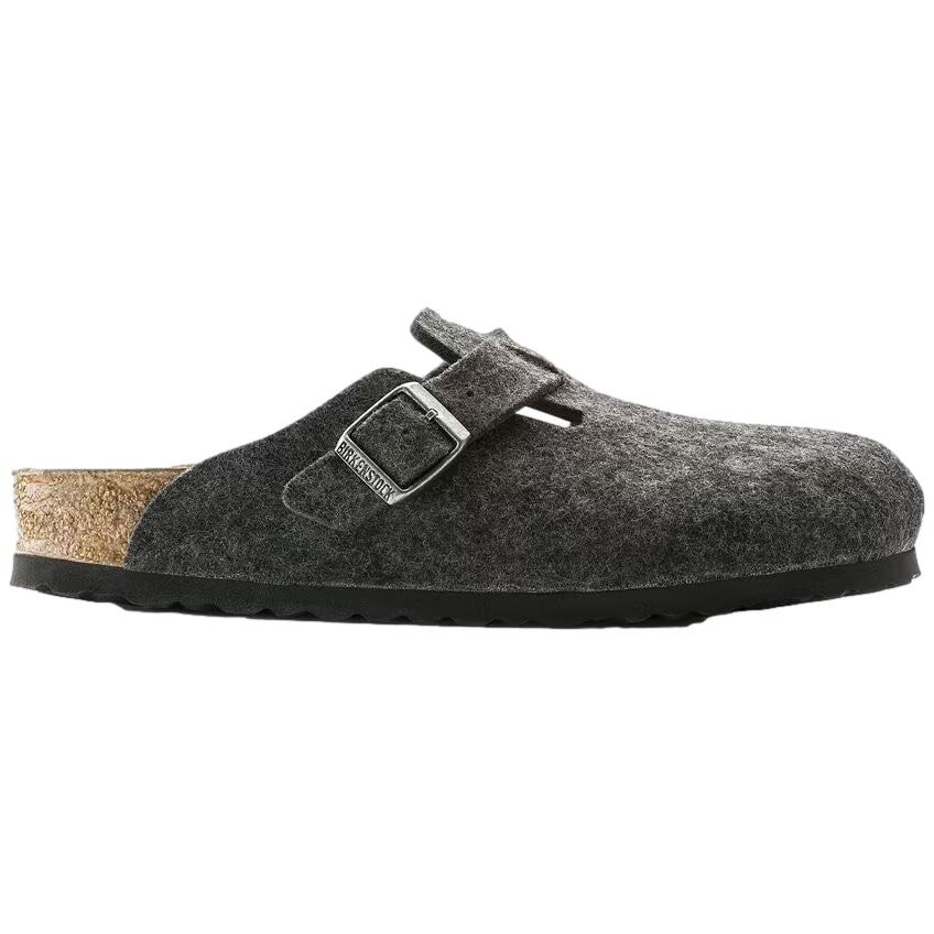 Birkenstock Boston Nova Felt Sko Mørkegrå - modostore.no