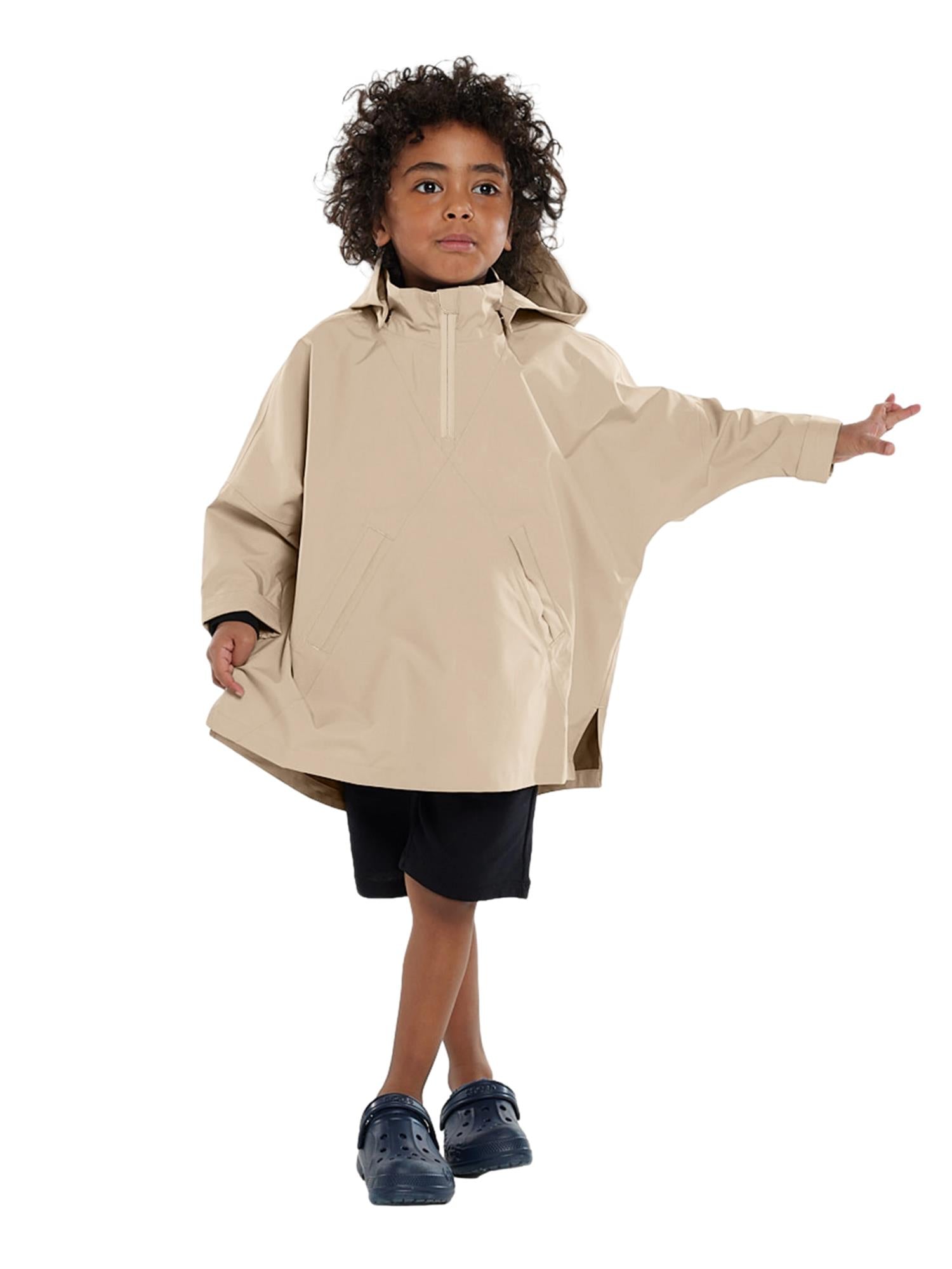 Blæst Aalesund Mini Poncho Beige Jakke Beige - modostore.no