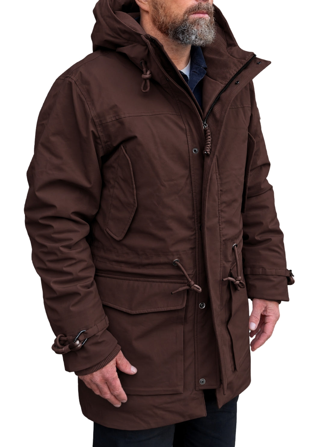 AYEN Insulated Parka Jakke Brun