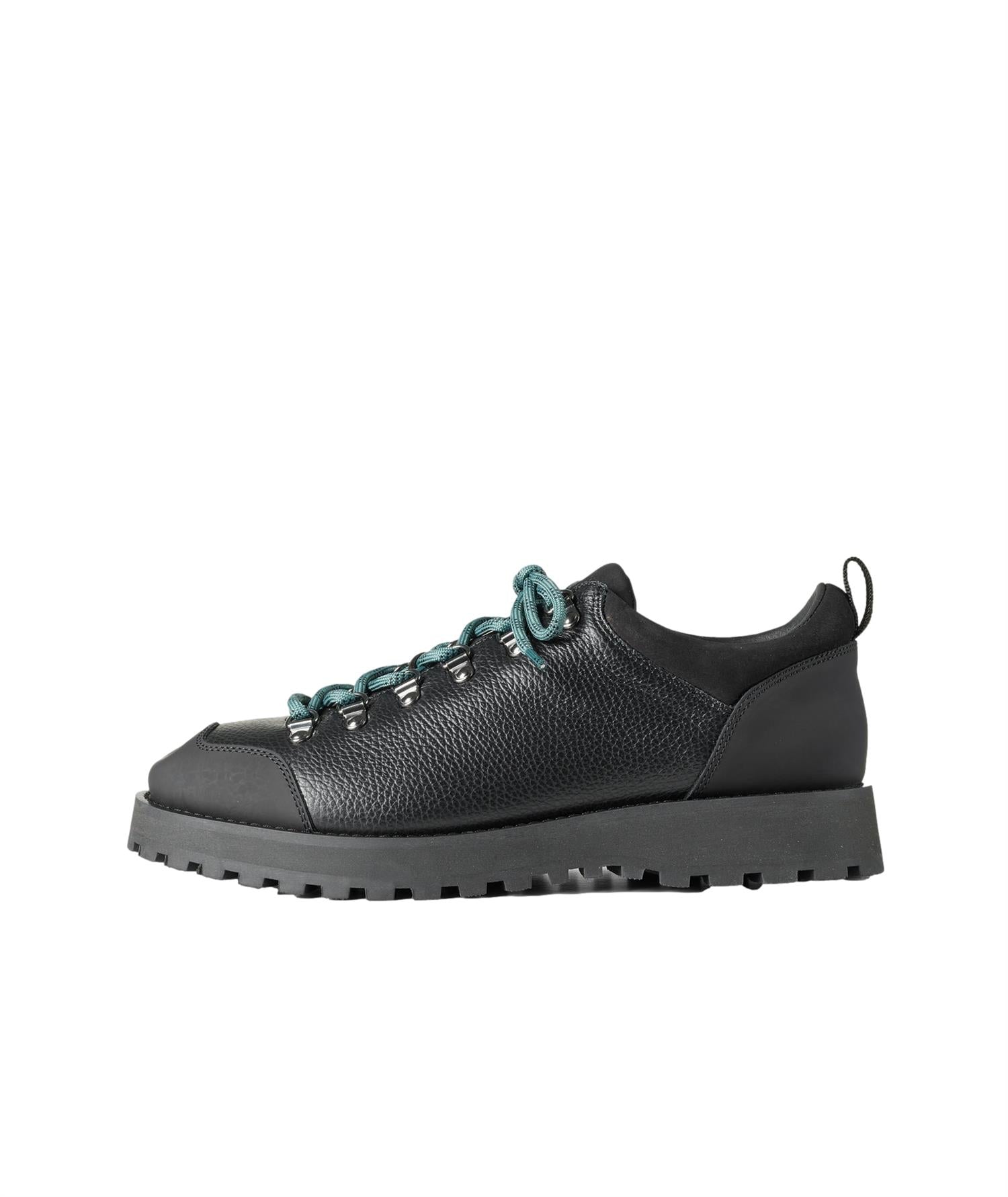 Garment Project Dune Low Black Tumbled Leather Sko Sort