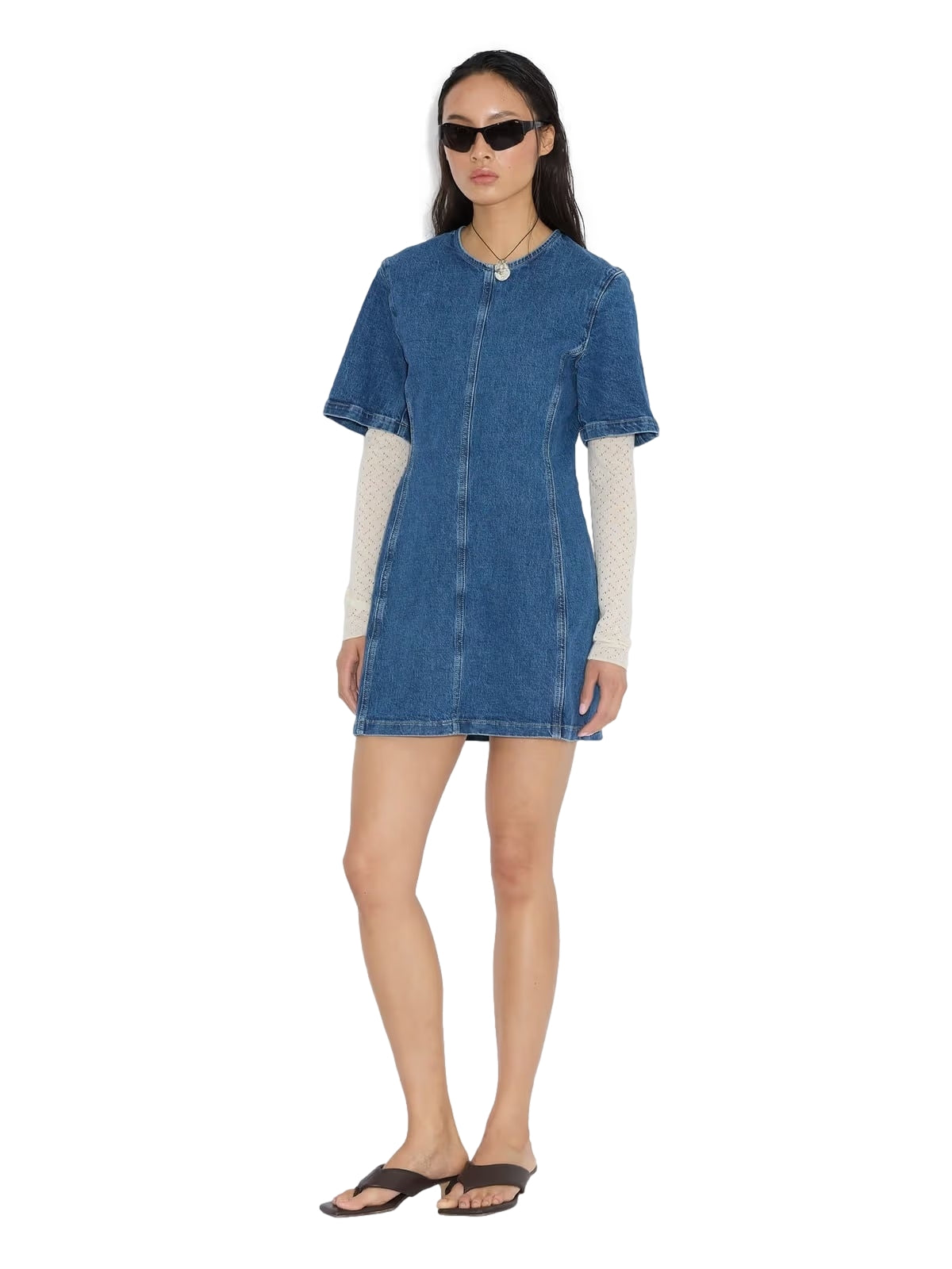 Holzweiler Short Denim Dress Kjole Denim