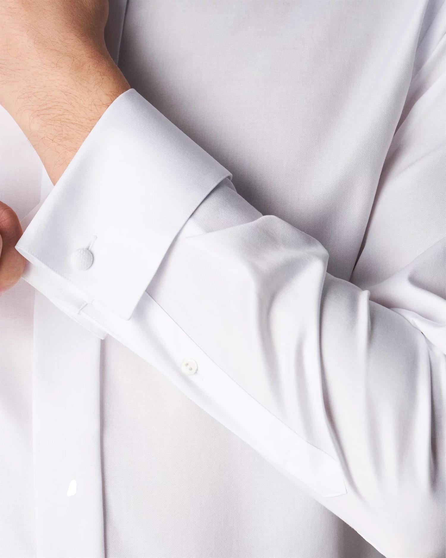Eton 3000 Slim Evening Wing Collar Skjorte Hvit - modostore.no