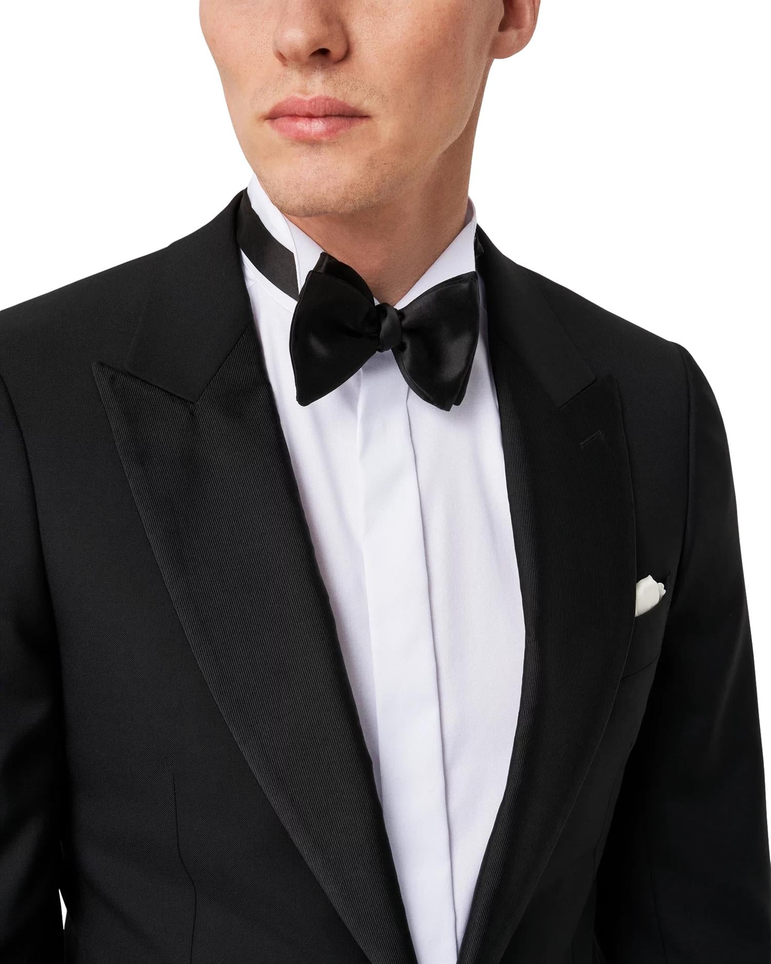 Eton 3000 Slim Evening Wing Collar Skjorte Hvit - modostore.no