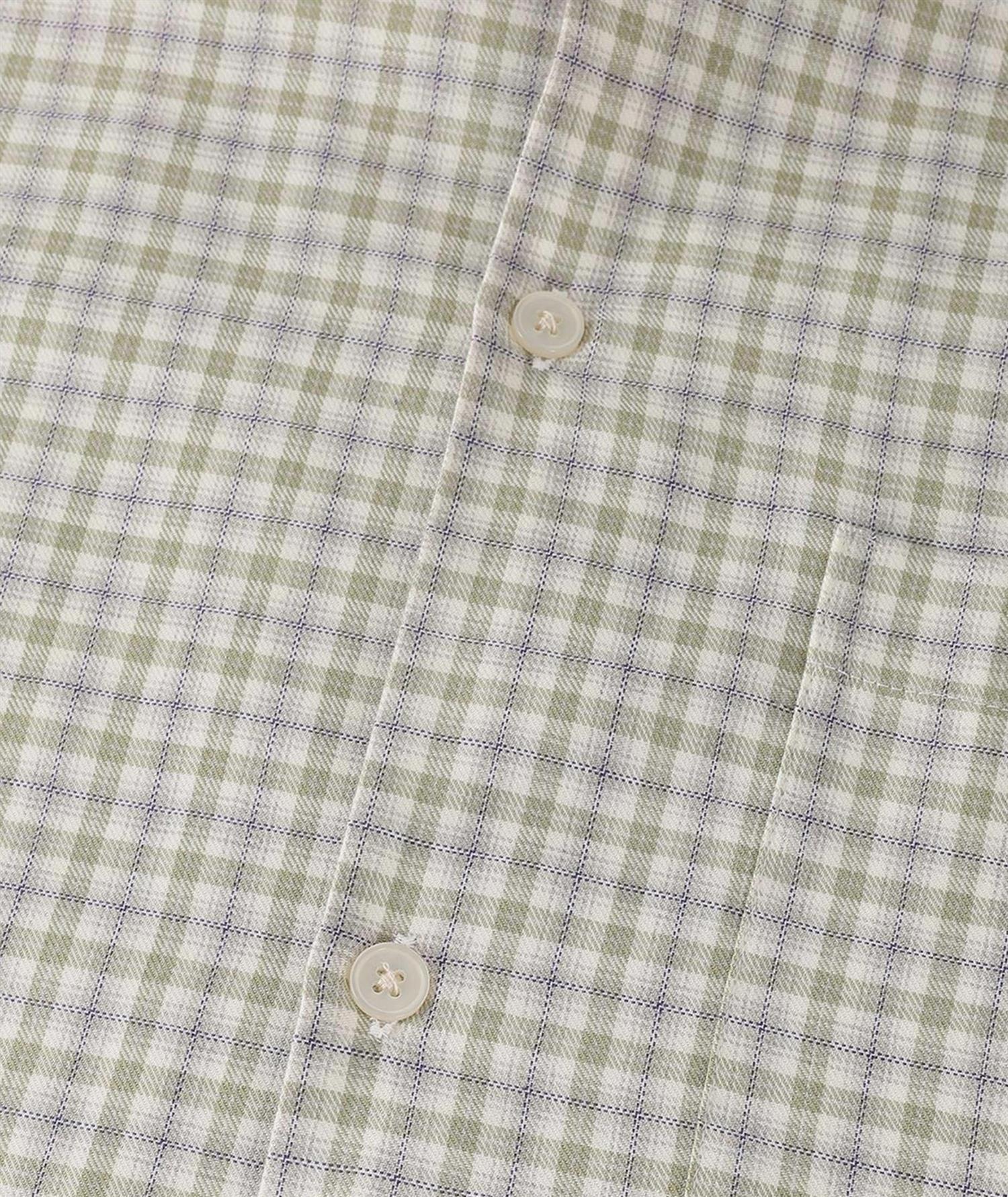 Garment Project Holiday Shirt Skjorte Grønn Mønster - modostore.no