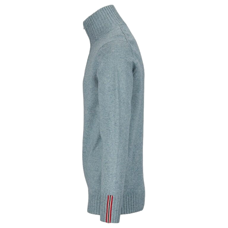 Amundsen Deck Half Zip Mens Genser Gråblå