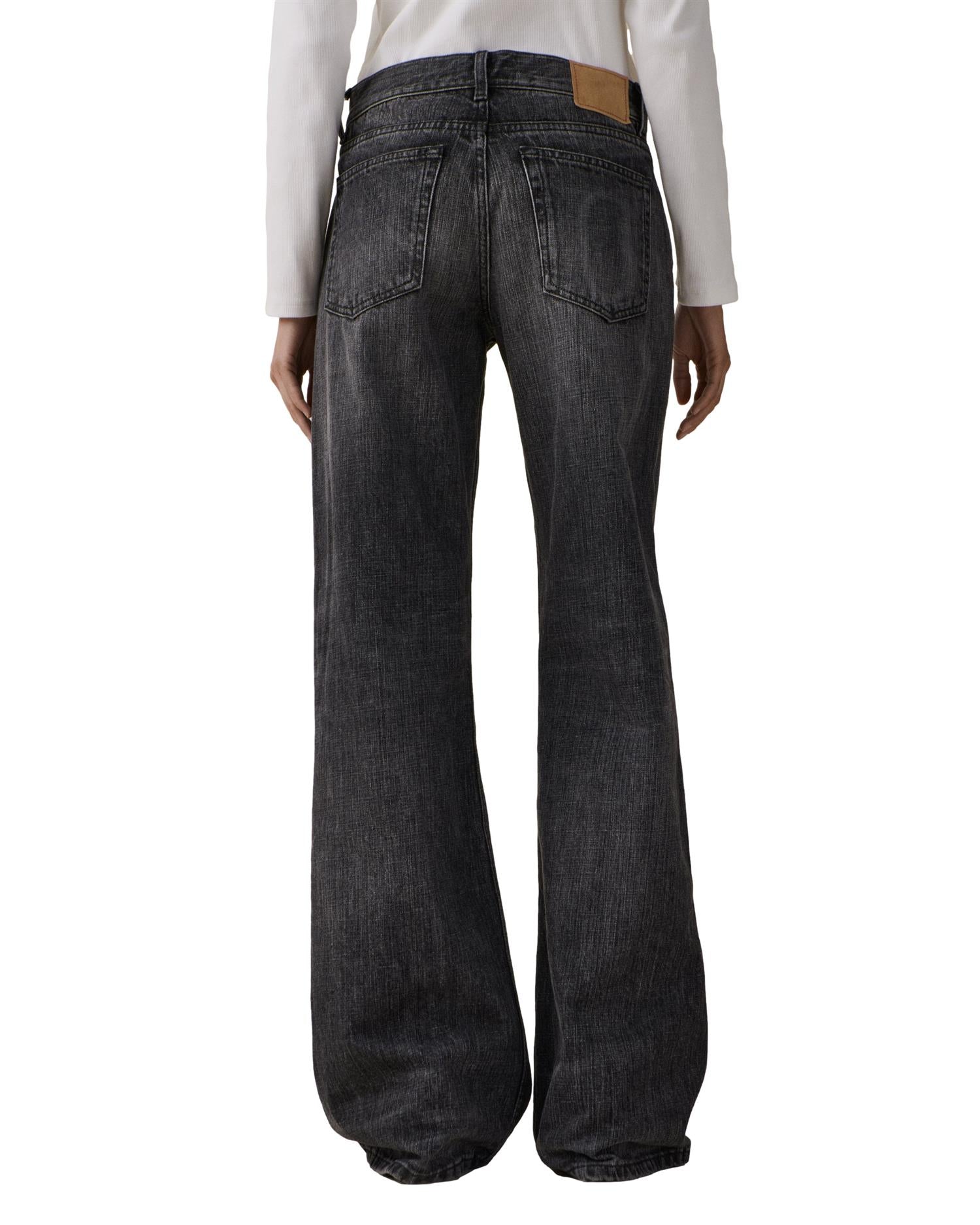 Jeanerica Kyoto Black Righe Jeans Vasket Sort