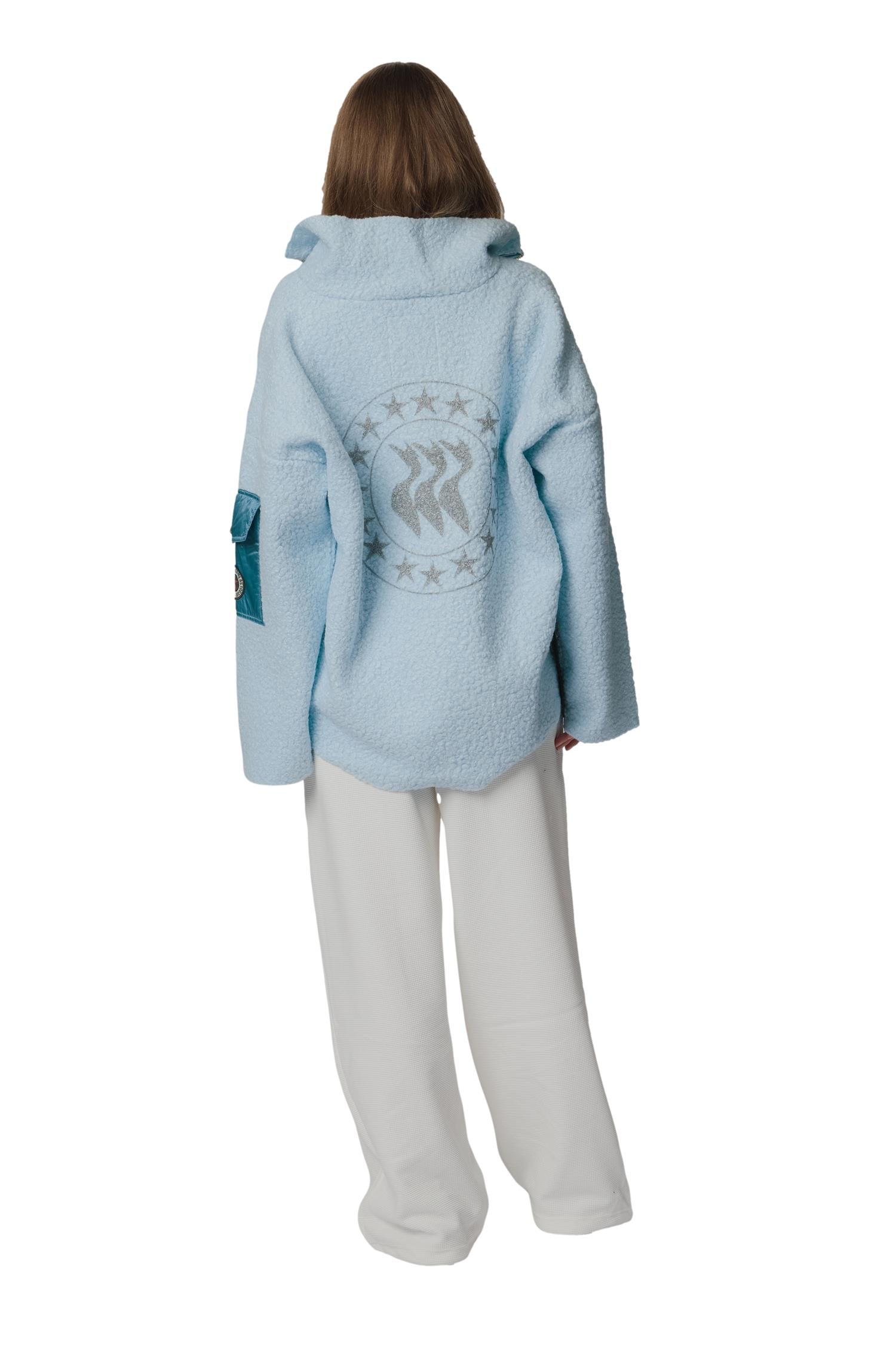 CAYA Nini Half Zip Light Blue Genser Lyseblå