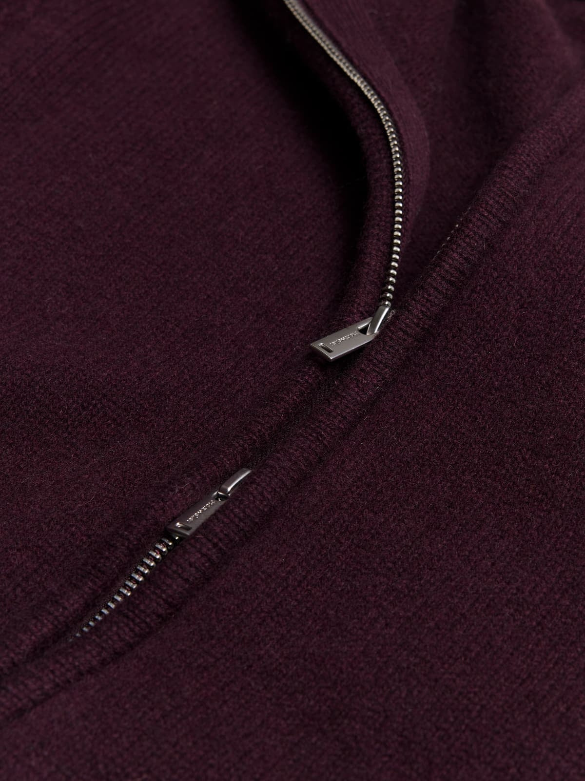 Holzweiler Andreas Zip-Up Cardigan Cardigan Burgunder
