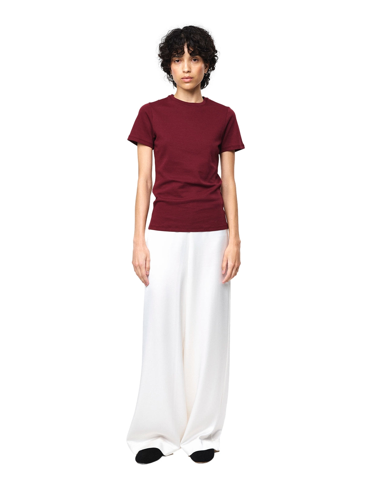 Julie Josephine Agnes Tee T-shirt Burgunder