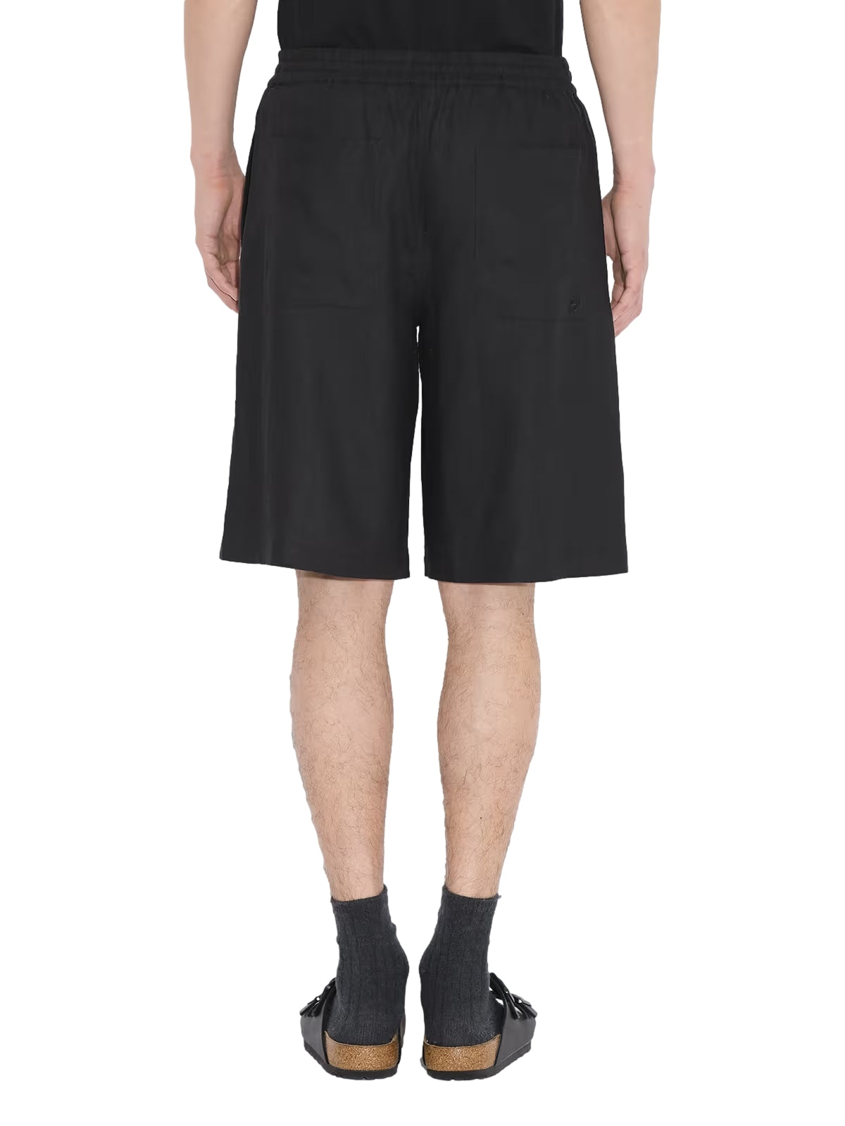 Holzweiler Lian Linen Shorts Shorts Sort - modostore.no