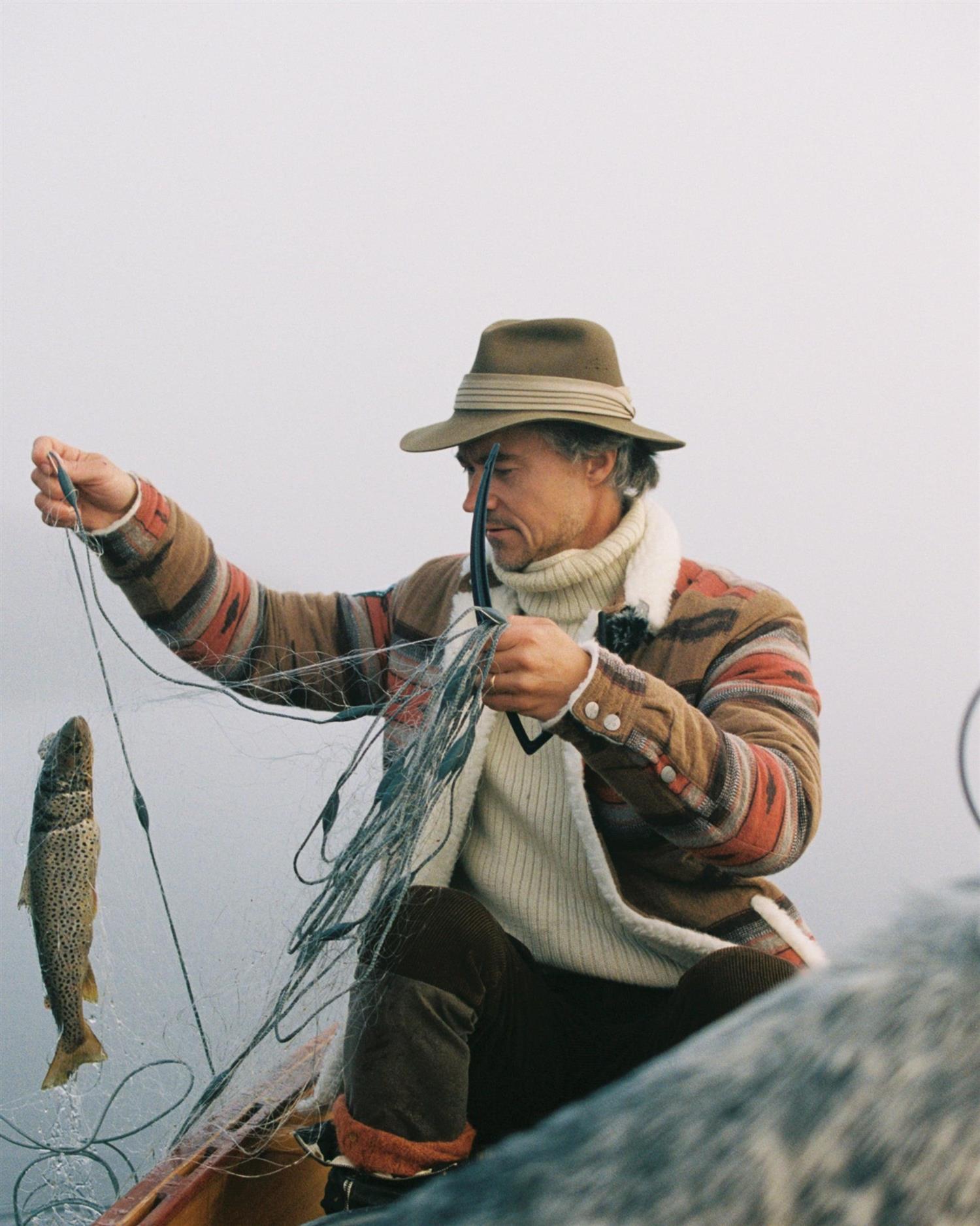 Amundsen Harvester Åkle Overshirt Jakke Beige Mønster