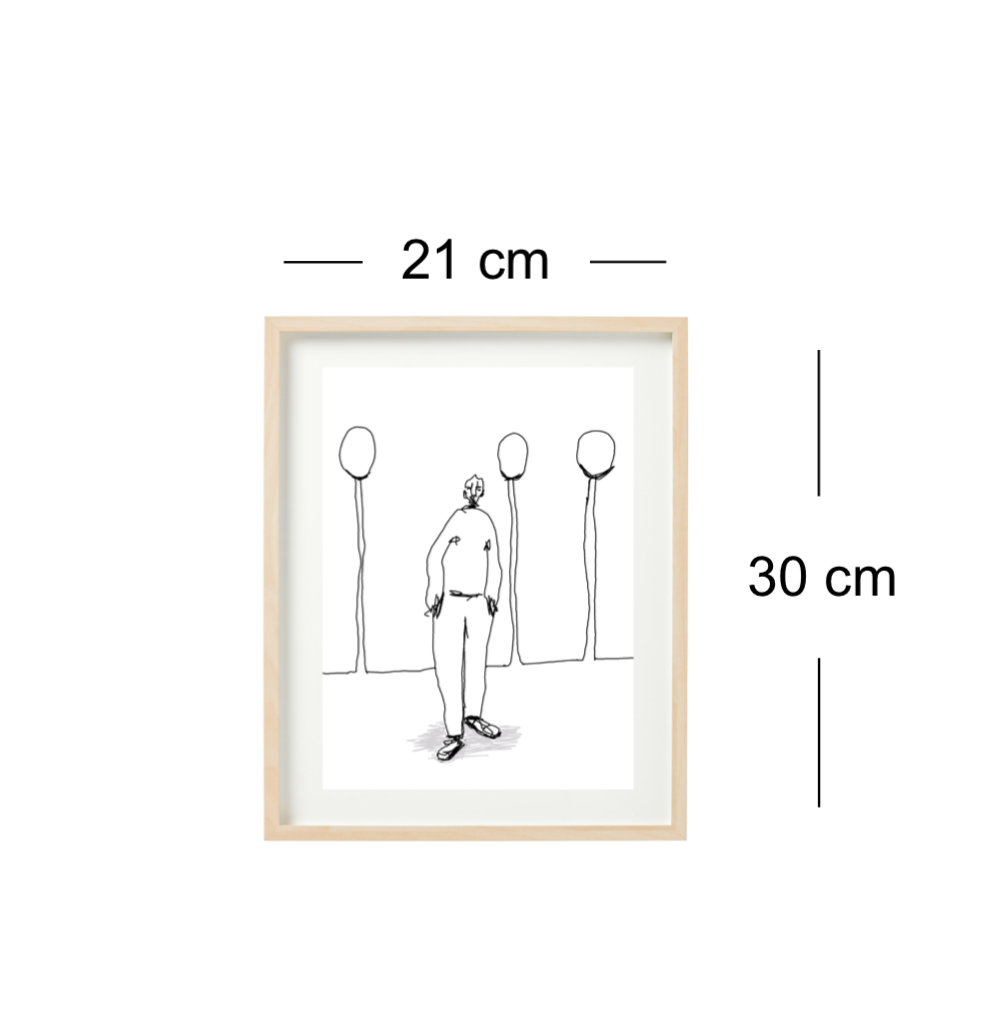 Ole-Kristian Joki Haukeberg kunstverk i A4-størrelse med motiv fra Ringenes Herre, detaljert og fargerik kunst.