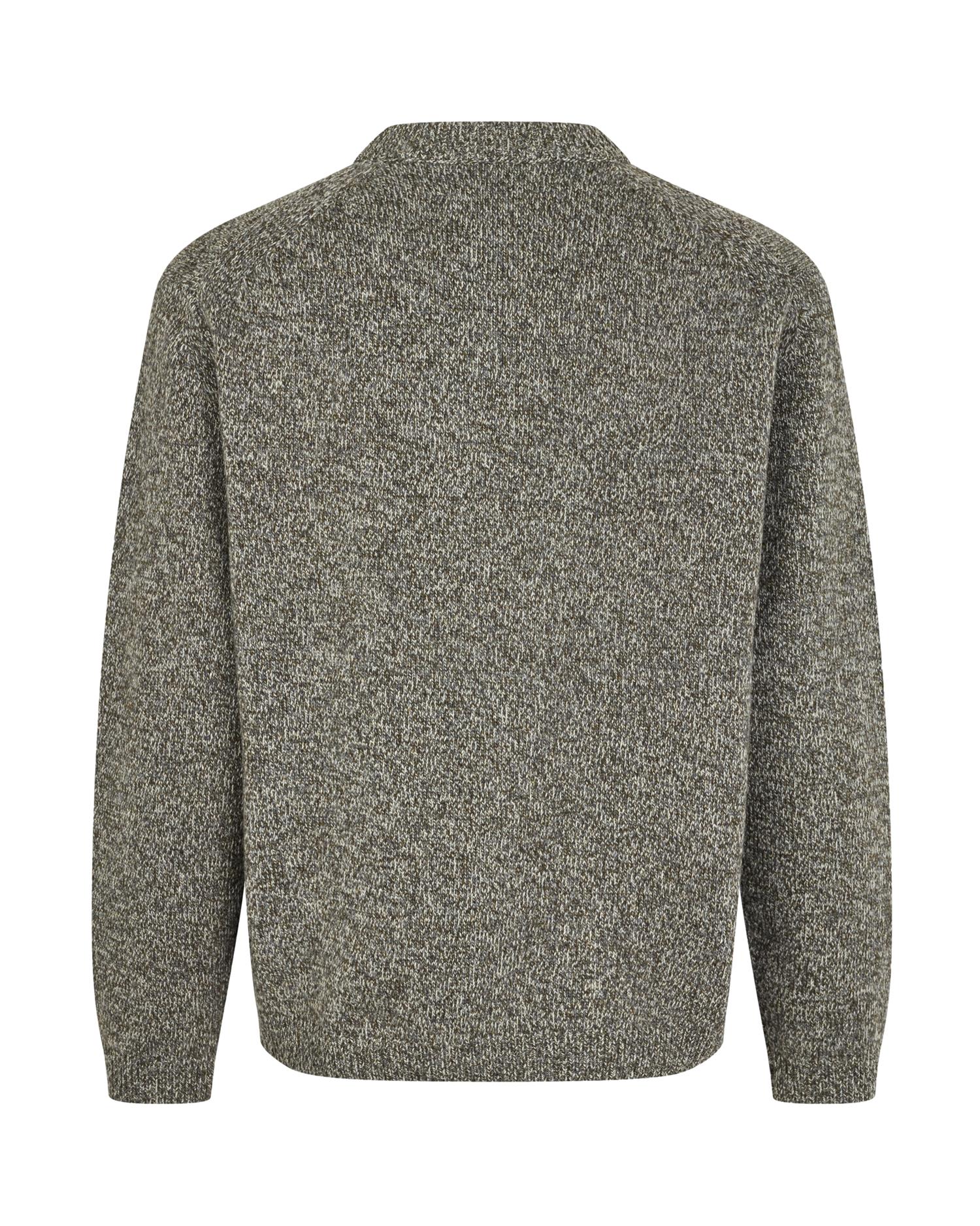 Garment Project Stanton Grey/Bosco Genser Gråbrun