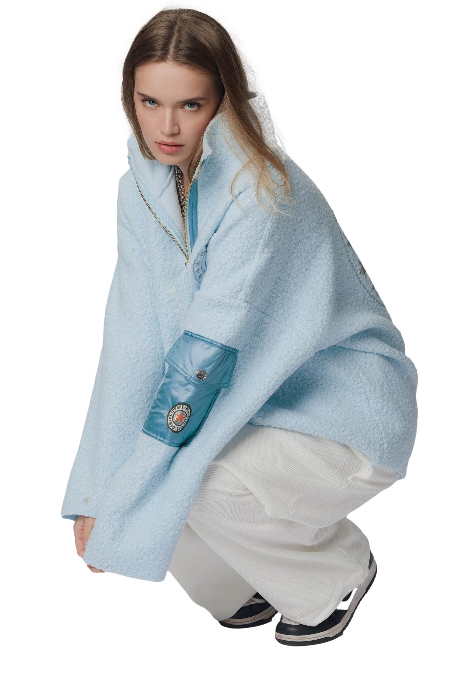 CAYA Nini Half Zip Light Blue Genser Lyseblå