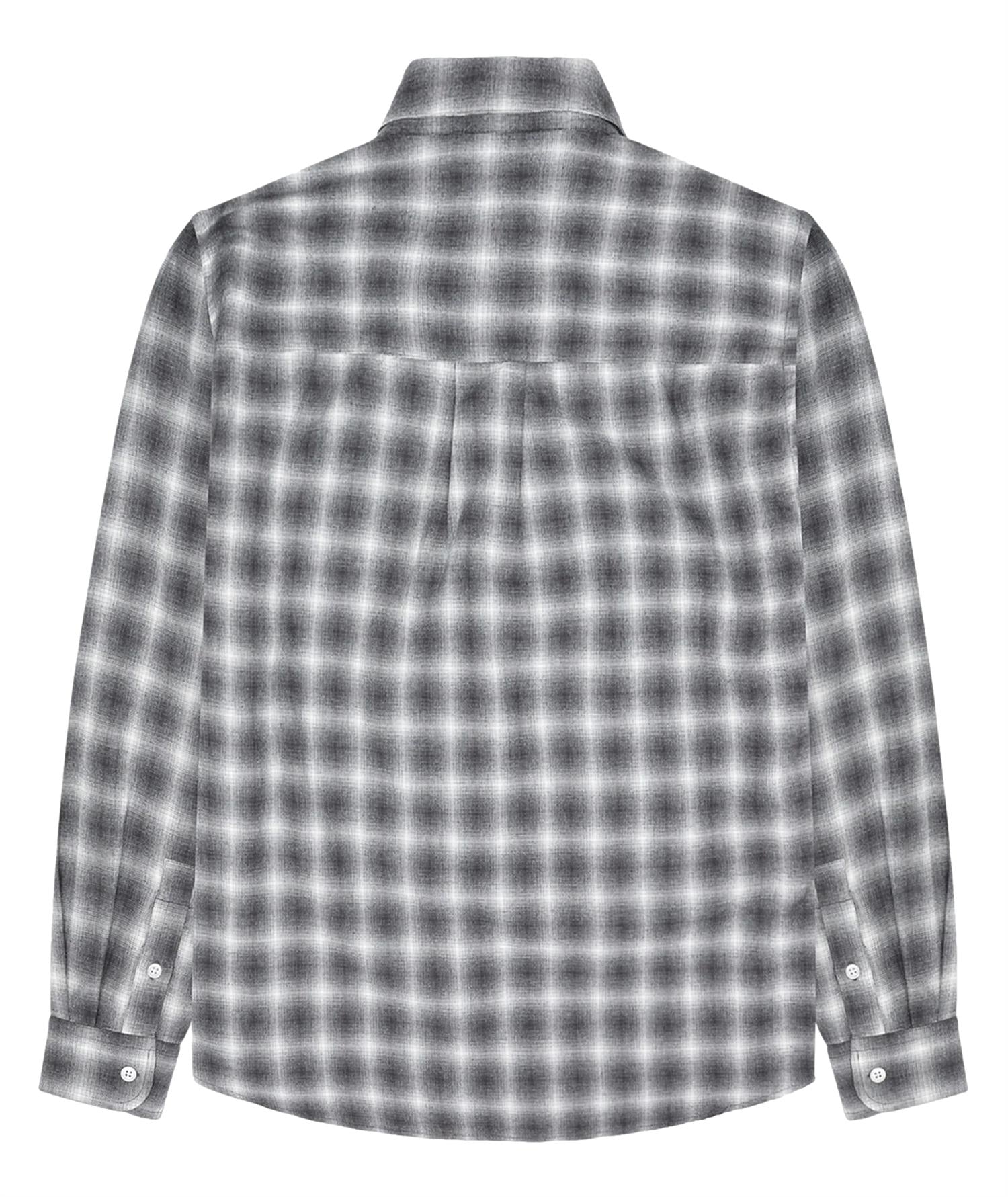 Garment Project Relaxed LS Button Down Shirt Skjorte Grå Mønster - modostore.no