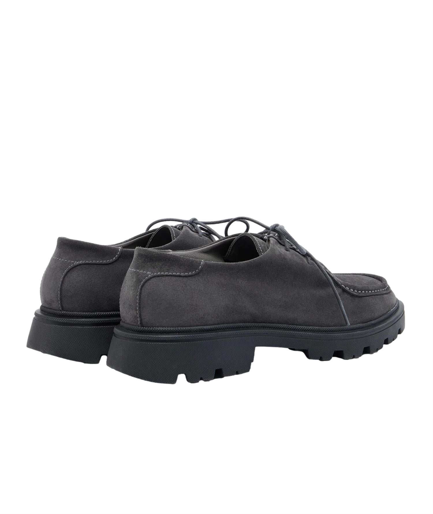 Garment Project Minnesota Low Charcoal Suede Sko Grå
