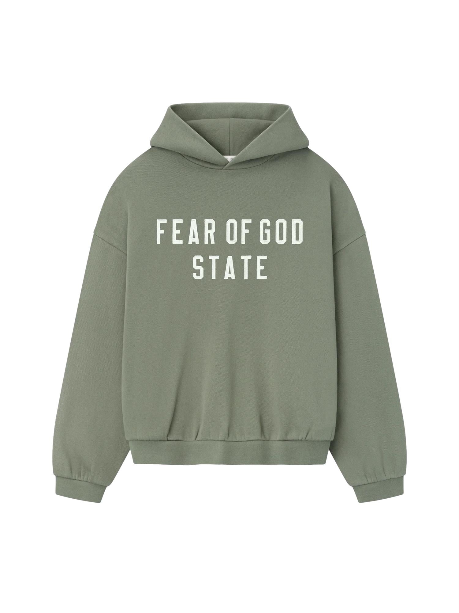 Fear of God Essentials 90S Fit Fleece Hoodie Hettegenser Lysebrun - modostore.no