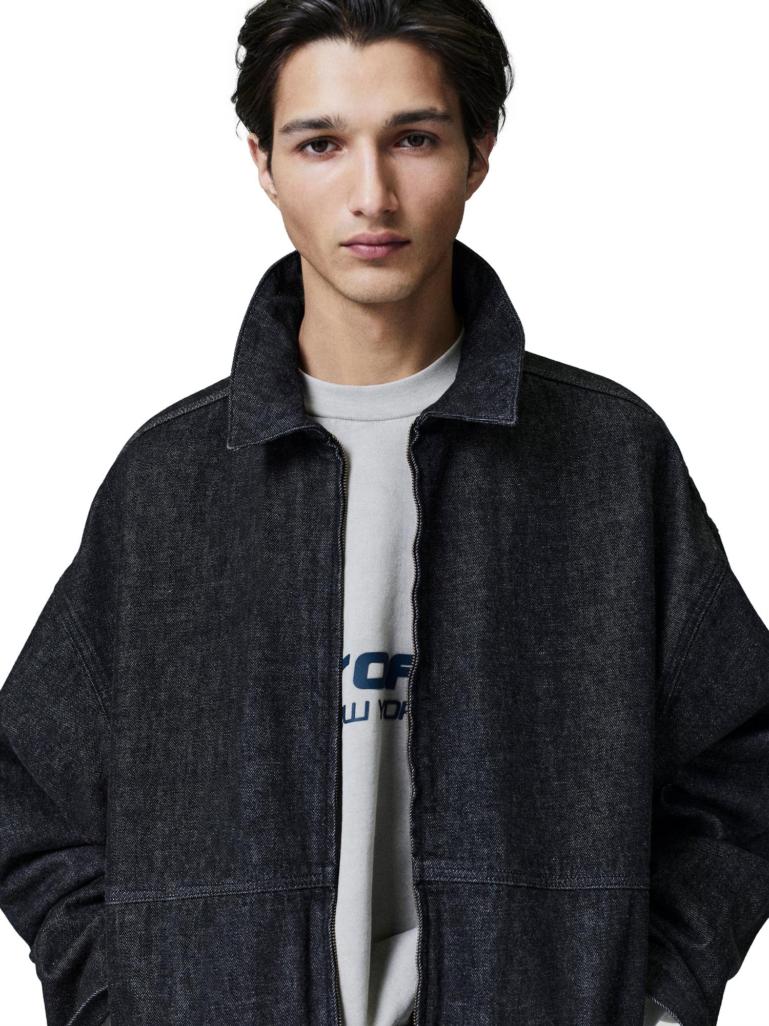 Fear of God Essentials Work Jacket Jakke Grå Denim - modostore.no
