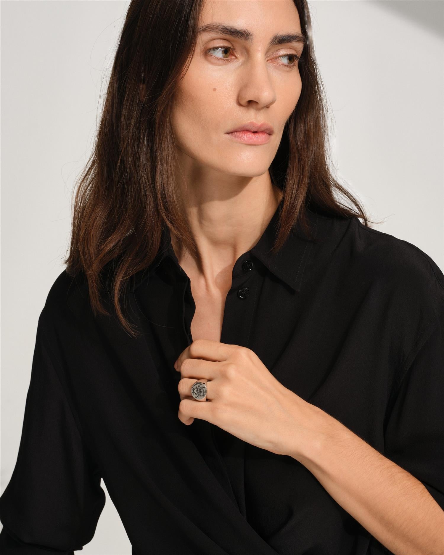 Tom Wood Wanderlust Ring Ring Sølv / Sort