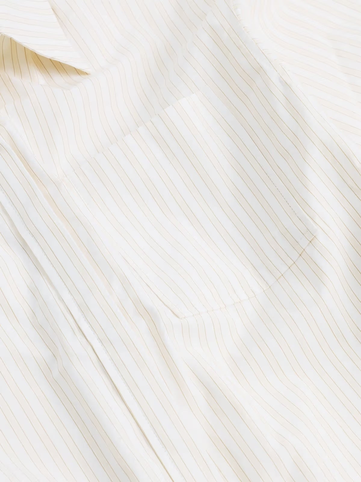 Holzweiler Loose Stripe Shirt Skjorte Lysegul - modostore.no