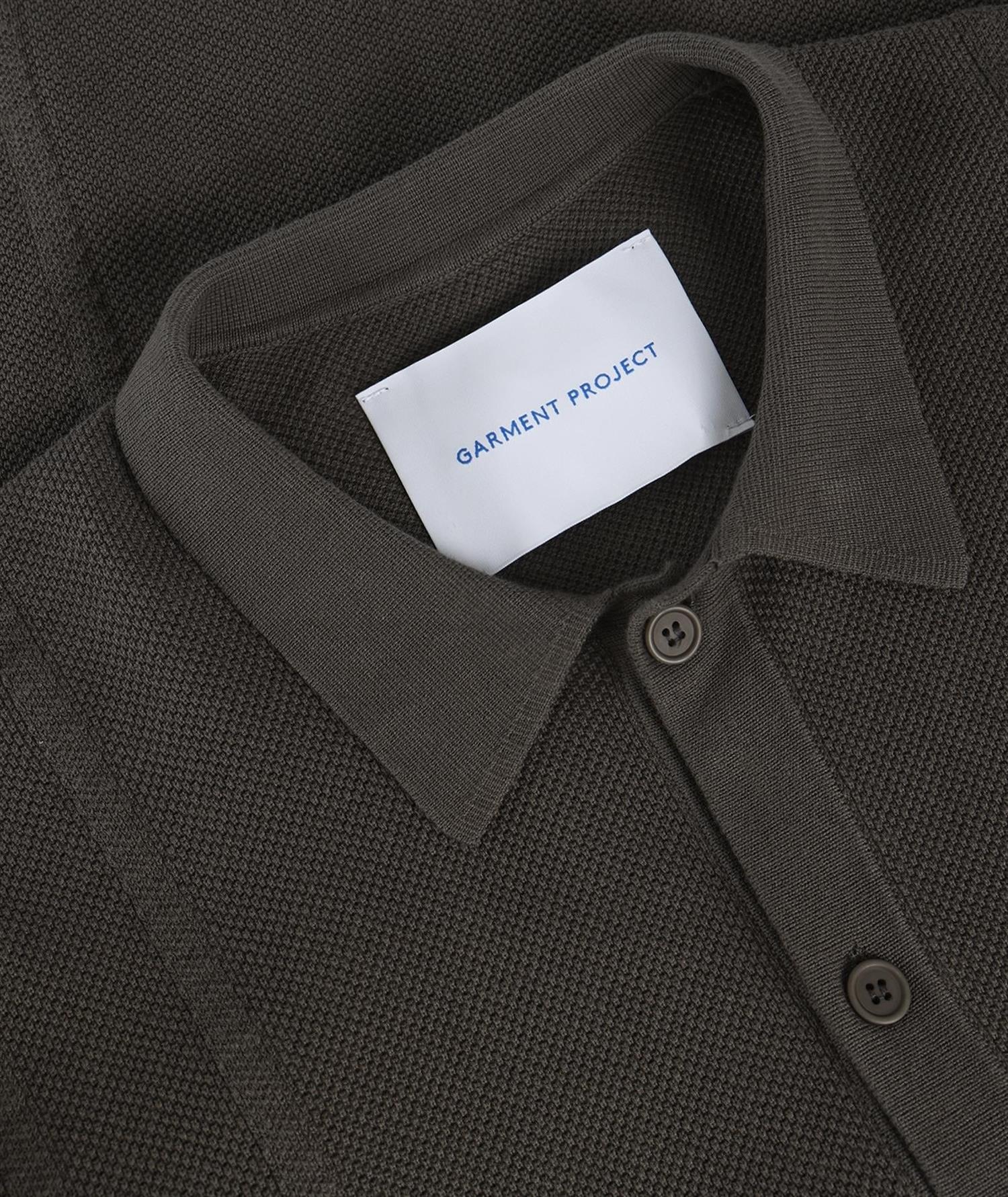 Garment Project Jeff Short Sleeve Skjorte Gråbrun - modostore.no