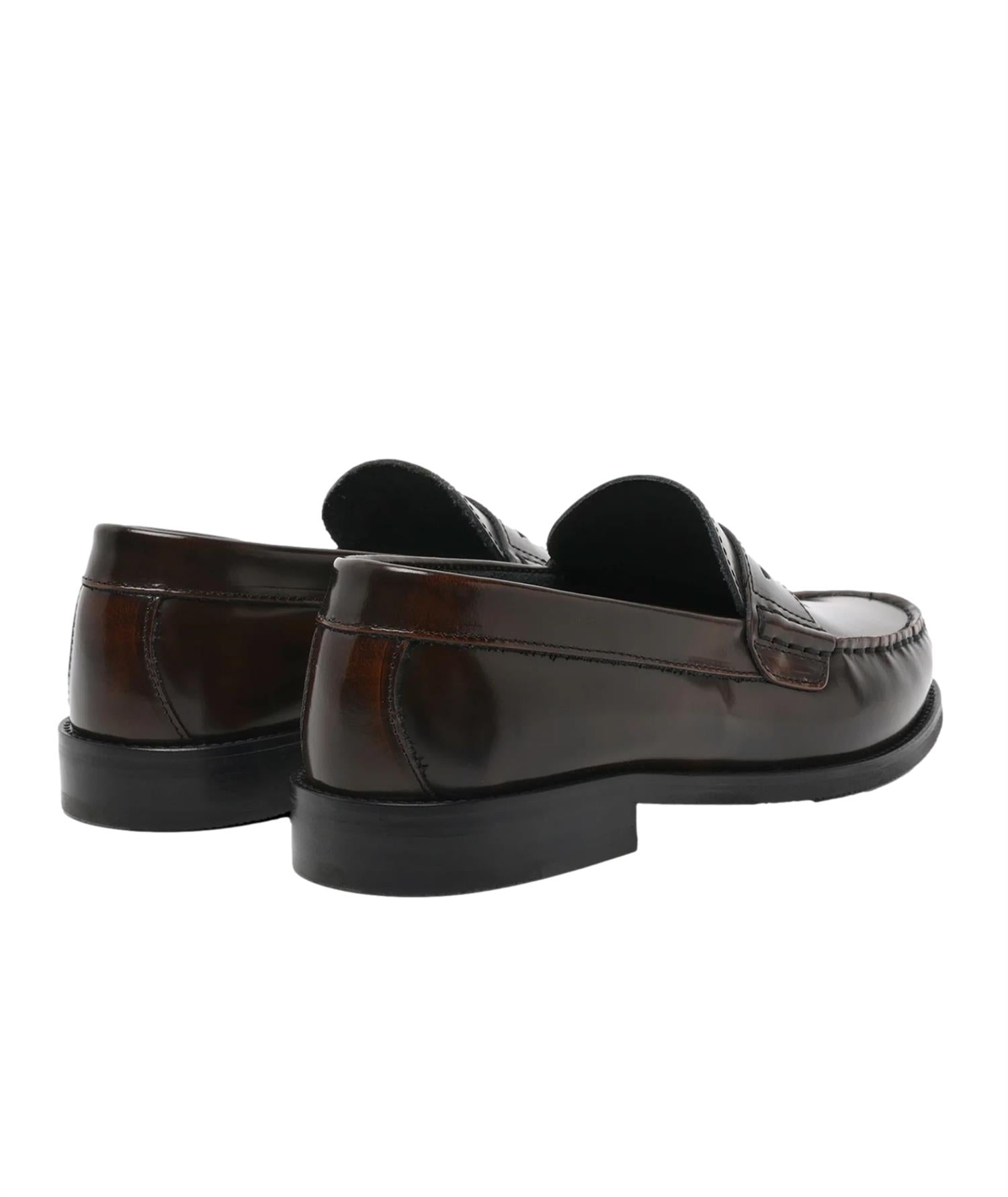 Garment Project Miles Penny Loafer - Brown Polido Sko Mørkebrun - modostore.no