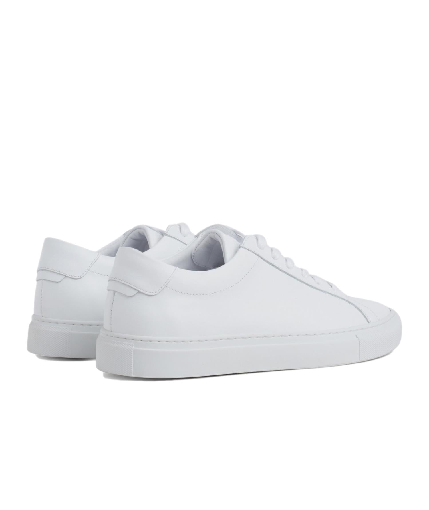 Garment Project Premium Low White Leather Sko Hvit - modostore.no