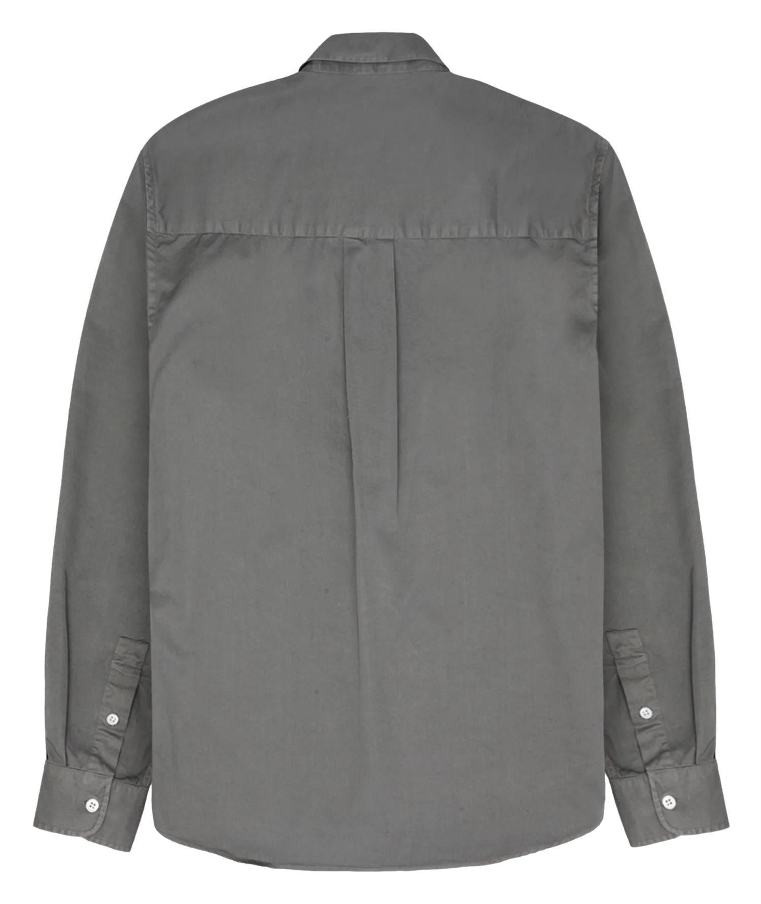 Garment Project Relaxed LS Button Down Shirt Skjorte Lysegrå - modostore.no