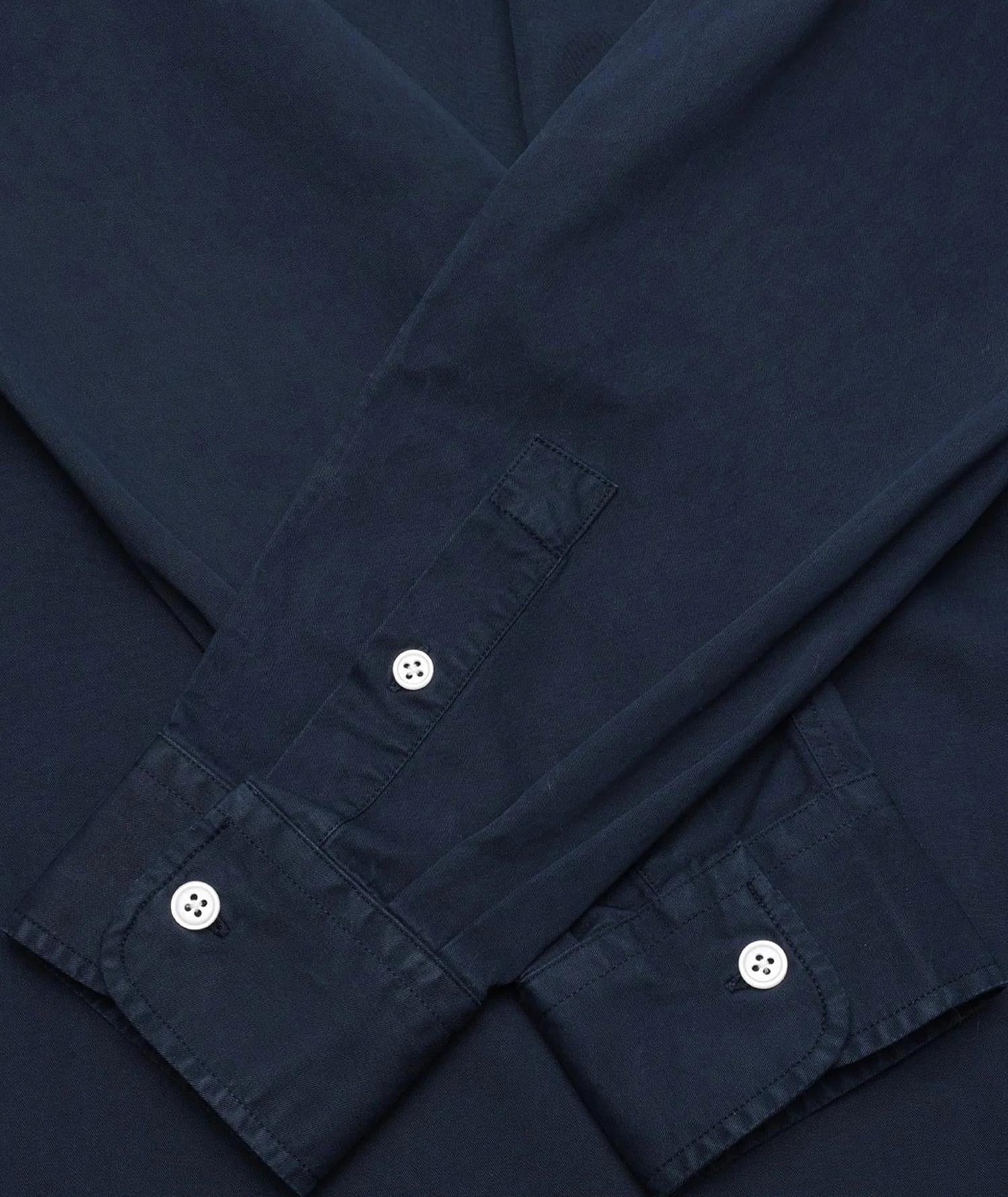 Garment Project Relaxed LS Button Down Shirt Skjorte Navy - modostore.no