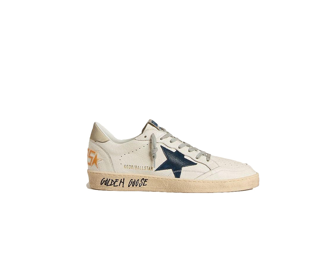 Golden Goose Ball Star Nappa Upper Sko Hvit Og Blå - modostore.no