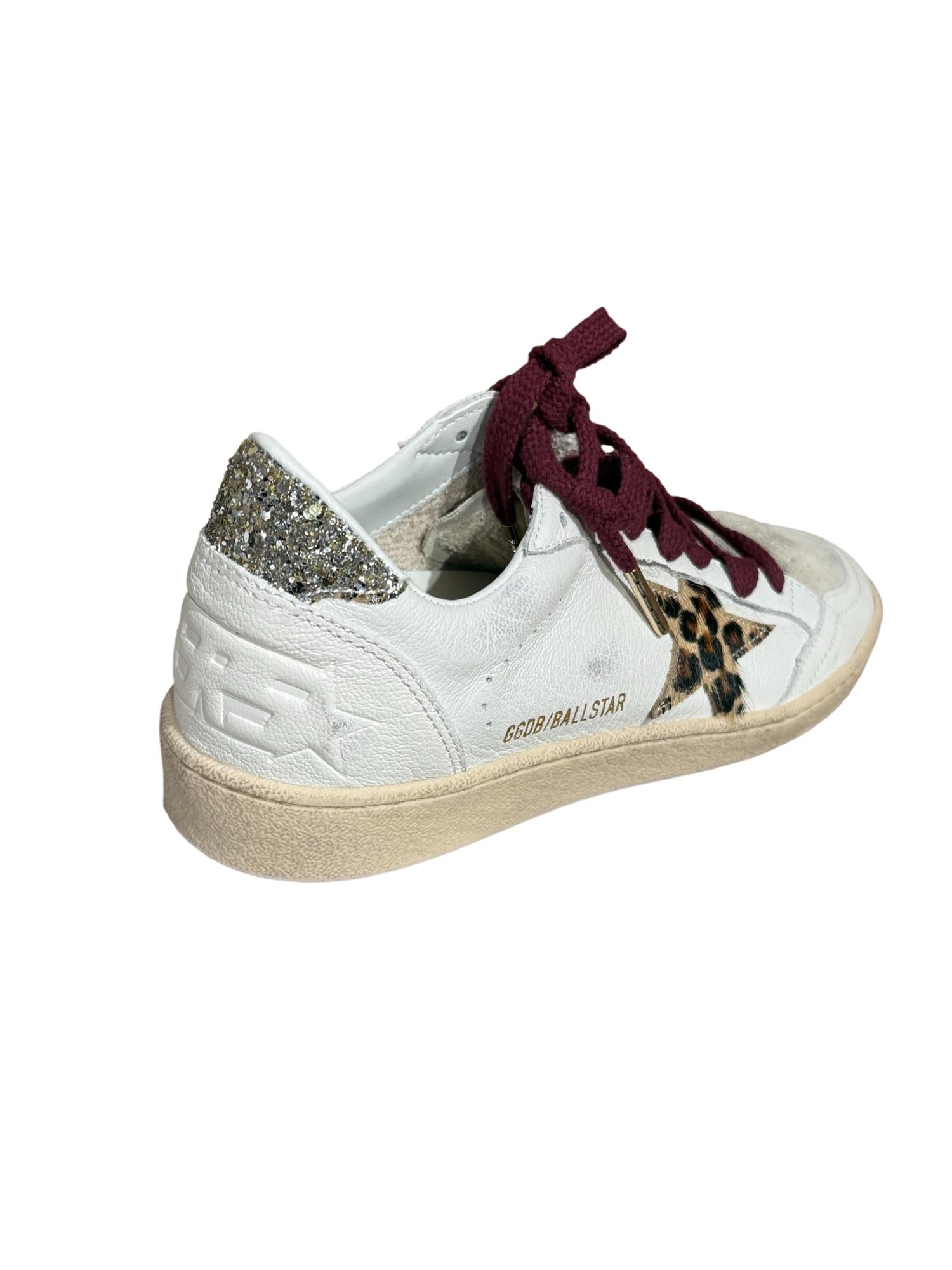Golden Goose Ball Star Nappa Upper Toe Sko Hvit - modostore.no