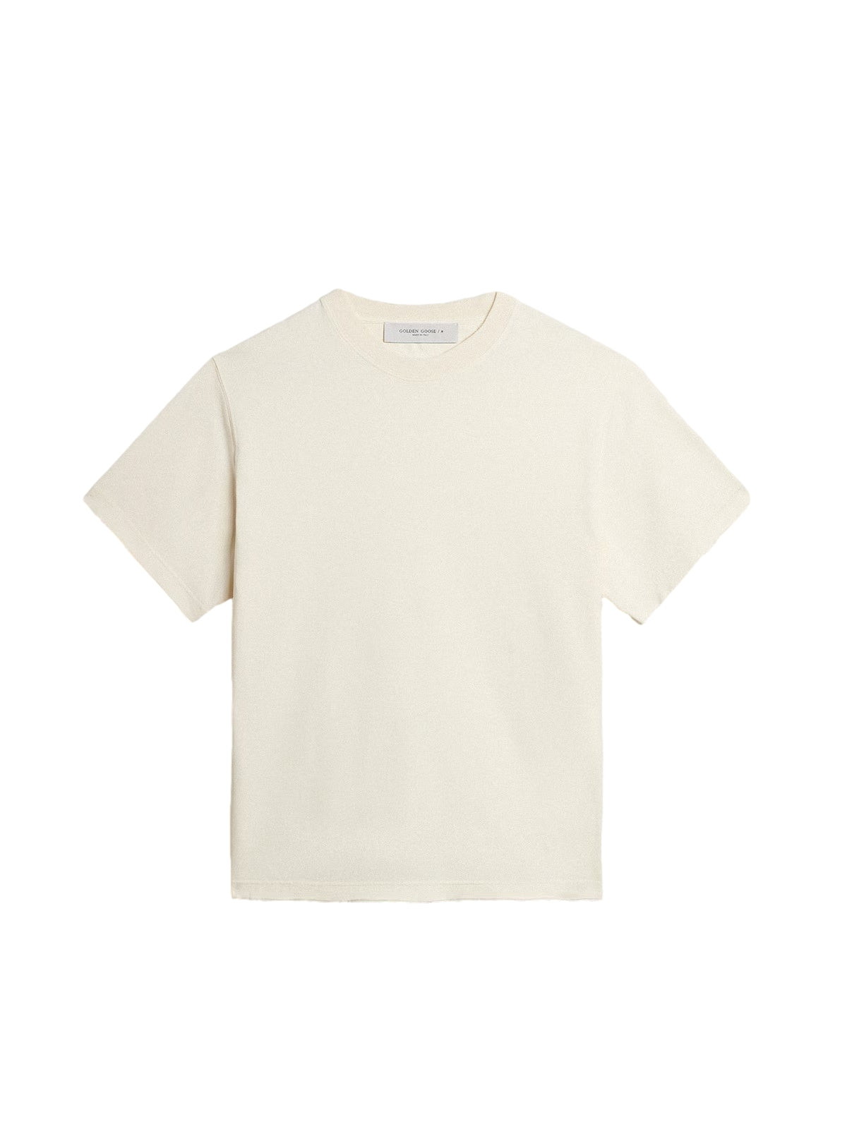 Golden Goose Relaxed-fit T-shirt logo Patch. T-shirt Off-White - modostore.no