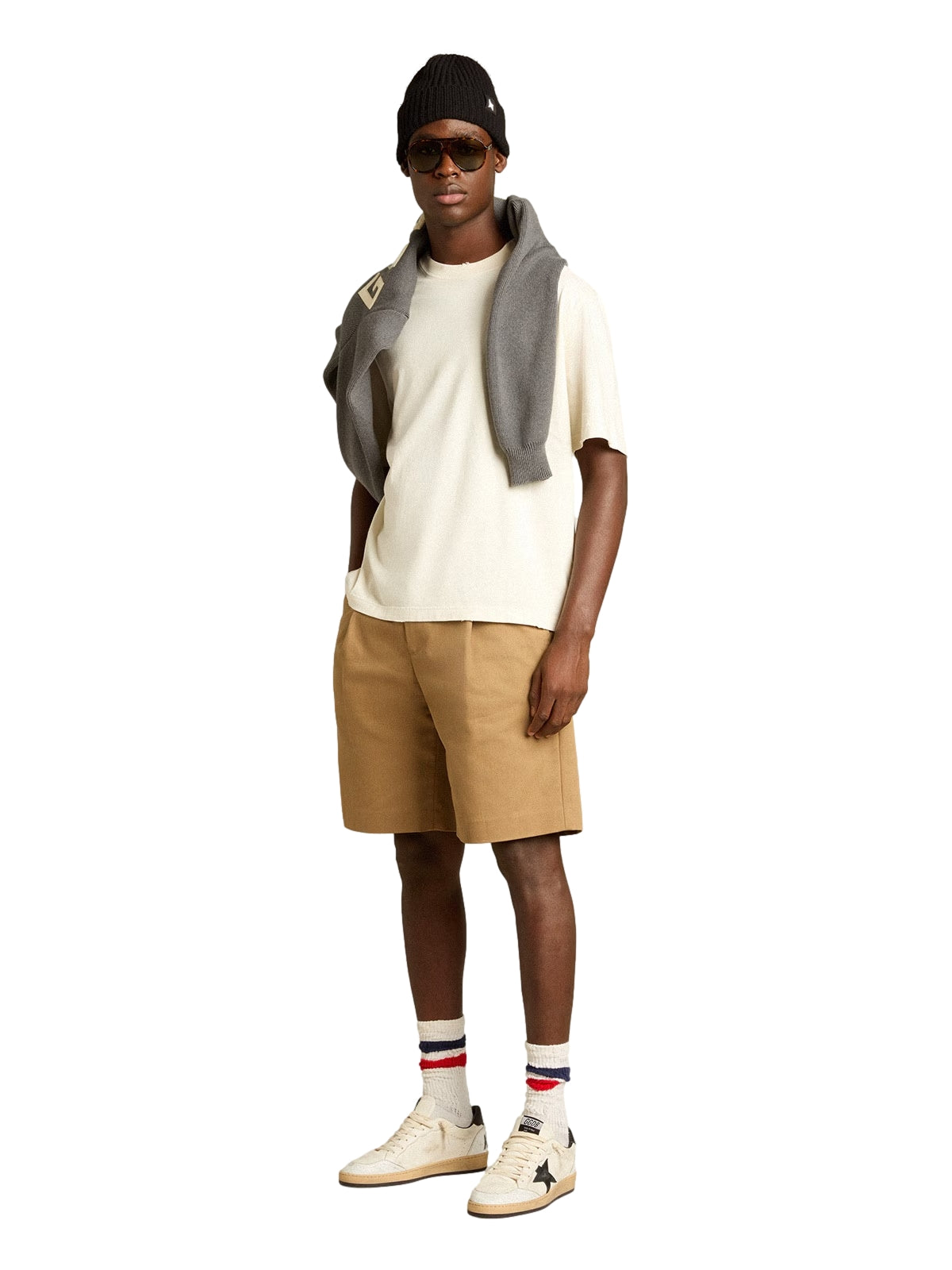 Golden Goose Relaxed-fit T-shirt logo Patch. T-shirt Off-White - modostore.no