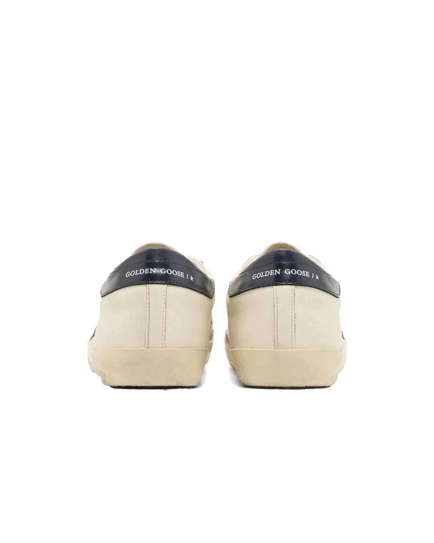 Golden Goose Super-Star Nappa Sko Hvit Og Blå - modostore.no