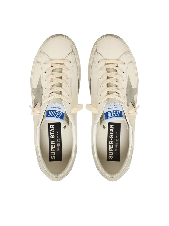 Golden Goose Superstar Nappa Upper, Nubuck Star Sko Hvit Og Grå - modostore.no