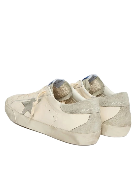 Golden Goose Superstar Nappa Upper, Nubuck Star Sko Hvit Og Grå - modostore.no