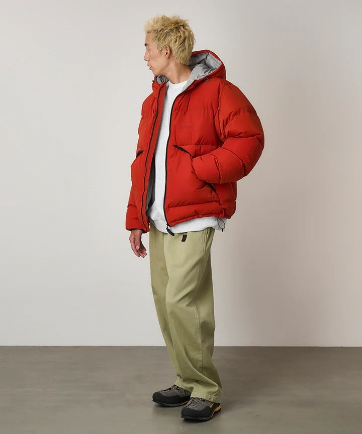 Gramicci Down Puffer Hooded Jacket Jakke Rød - modostore.no