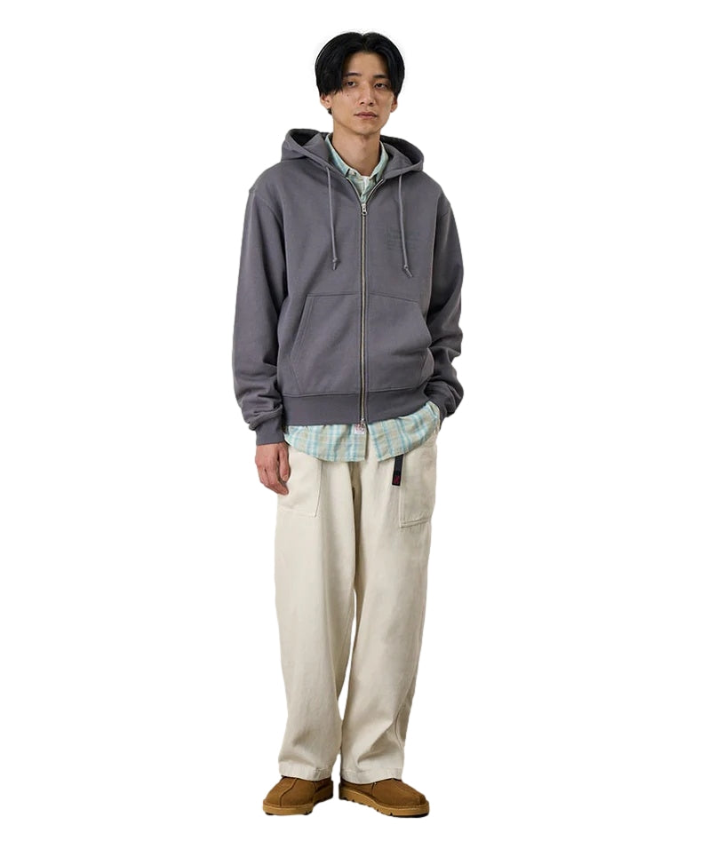 Gramicci G-Sail Zip Hooded Sweatshirt Charcoal Hettegenser Grå - modostore.no