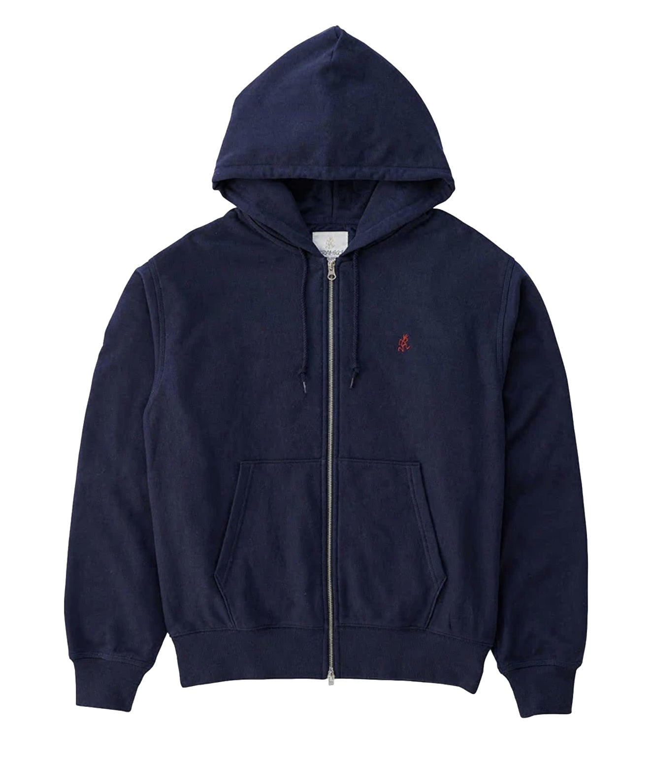 Gramicci One Point Zip Hooded Sweatshirt Hettejakke Navy - modostore.no