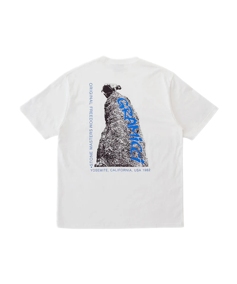Gramicci STONEMASTERS TEE T-shirt Hvit - modostore.no