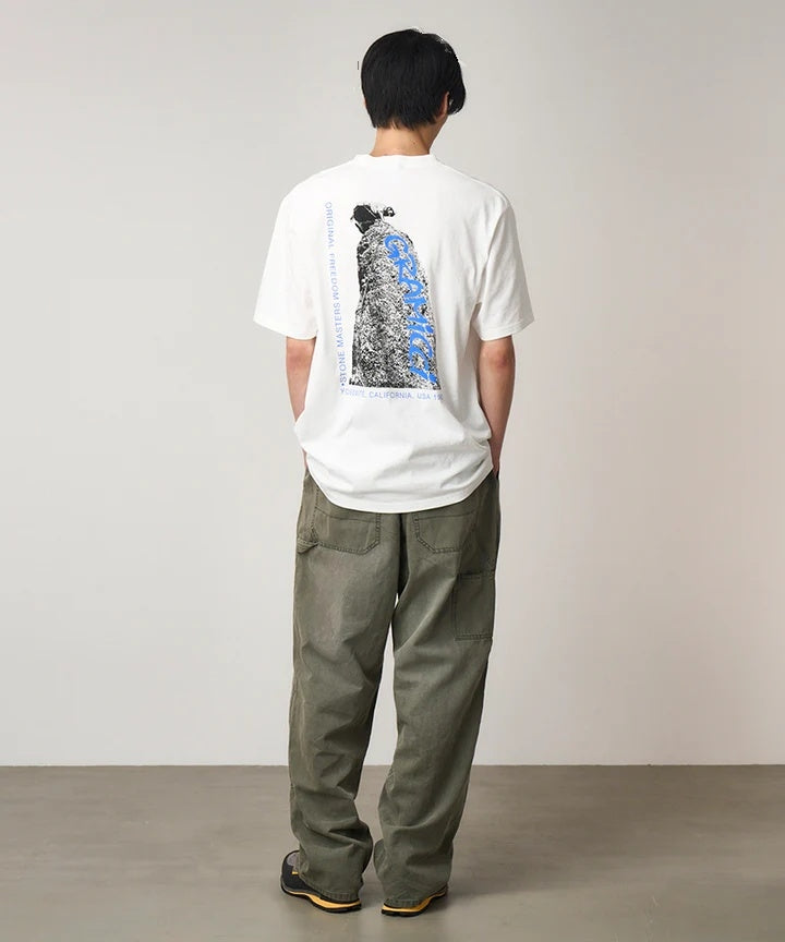 Gramicci STONEMASTERS TEE T-shirt Hvit - modostore.no