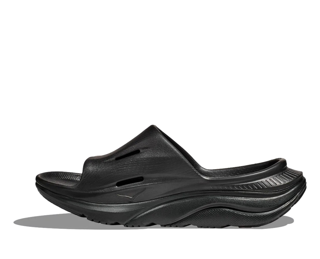 HOKA U Ora Recovery Slide 3 Sko Sort - modostore.no